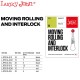 Agrafa cu vartej culisant Lucky John Moving Rolling and Interlock