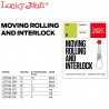 Agrafa cu vartej culisant Lucky John Moving Rolling and Interlock