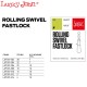 Agrafa cu vartej Lucky John Rolling Swivel Fastlock