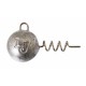 Lucky John Corkscrew Round Ball Jighead
