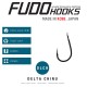 Carlige Fudo Delta Chinu, Black Nickel