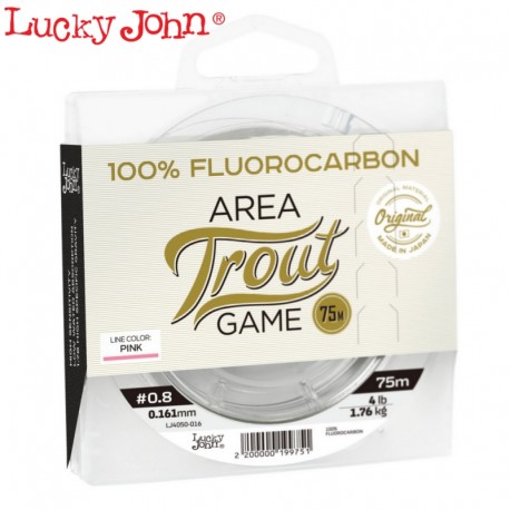 Fir Fluorocarbon Lucky John TROUT AREA GAME Pink 75m