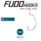 Carlige Fudo Offset FW-01 , Black Nickel