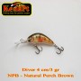 DIVER 4 CM - NPB(Natural Perch Brown)