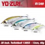 YO-ZURI 3D INSHORE TWITCHBAIT 13CM - 48GR /  SLOW SINKING