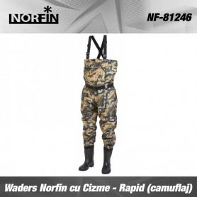 Norfin Waders cu Cizme - Rapid (camuflaj)