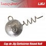 Lucky John Corkscrew Round Ball Jighead