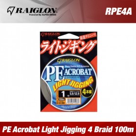 Raiglon PE Acrobat Light Jigging 4 Braided 100m
