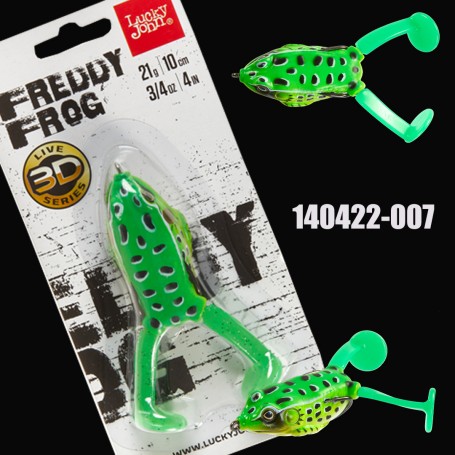 Lucky John 3D FREDDY FROG V-Leg 10cm 21g