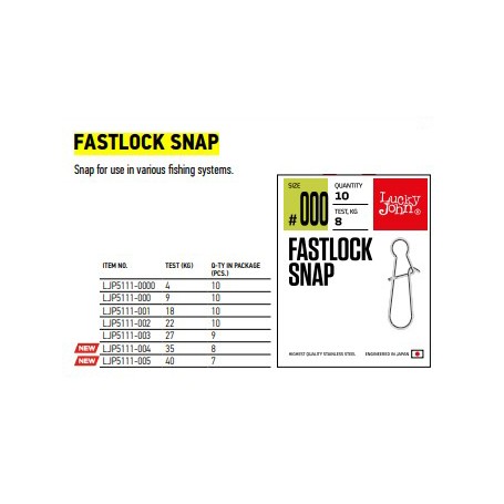 Agrafa Lucky John Fastlock Snap