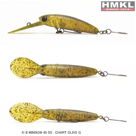 HMKL K-II MINNOW 40 SS - 2.7g - CHART OLIVE G