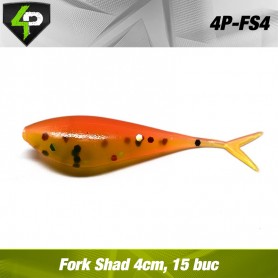 Fork Shad 4cm, 4Predators, 15 buc/plic