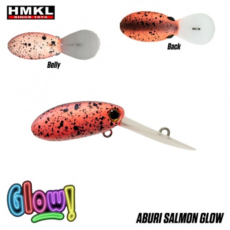 HMKL INCH Crank MR Custom Painted 25mm - 1.6g - ABURI SALMON GLOW