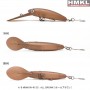 HMKL K-II MINNOW 40 SS - 2.7g - ALL BROWN