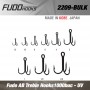 FUDO TREBLE HOOKS (FDTR-UV) BULK