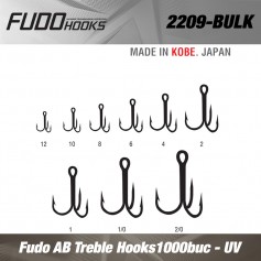 FUDO TREBLE HOOKS (FDTR-UV) BULK