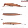 HMKL K-I MINNOW 6.5cm/2.6g  F1 - ALL BROWN RG