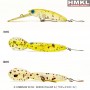 HMKL K-II MINNOW 40 SS - 2.7g - KERON YELLOW G