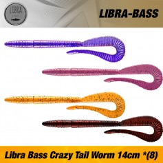 LIBRA BASS CRAZY TAIL WORM
