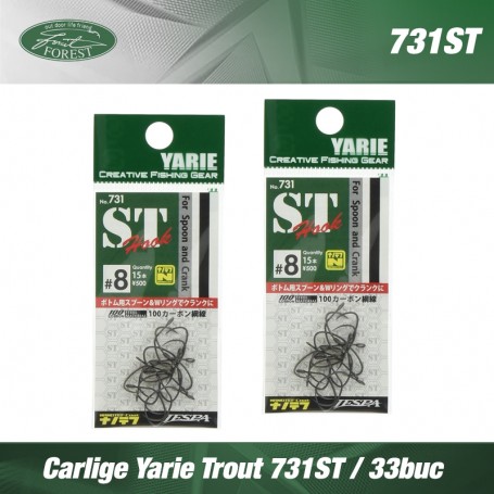 YARIE TROUT HOOKS NO. 731 ST HOOK *(33 PIECES)