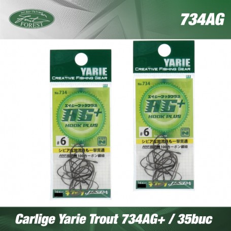 YARIE TROUT HOOKS NO. 734 AG HOOK PLUS *(35 PIECES)