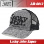 Sapca Lucky John rosu/negru
