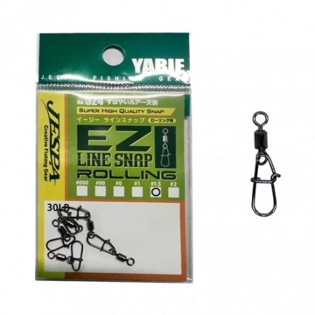 YARIE 524 EZ LINE SNAP W/ROLLING BLACK