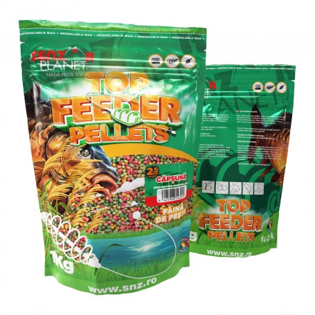 Senzor TOP FEEDER PELLETS CAPSUNA (MIX CULORI) 2.5mm 1kg