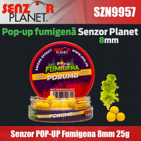 Senzor POP-UP FUMIGENA 8mm ANANAS & N'BUTYRIC (GALBEN) 25g