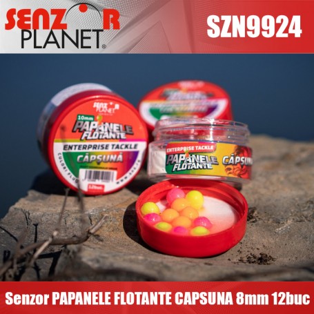 Senzor PAPANELE FLOTANTE ENTERPRISE TACKLE USTUROI 8mm 12buc (MIX CULORI)