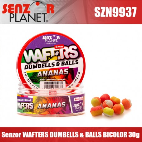 Senzor WAFTERS DUMBELLS & BALLS BICOLOR ANANAS (MIX BICOLOR) 30g