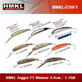 Vobler HMKL Zagger 38F1 Minnow 1.1gr