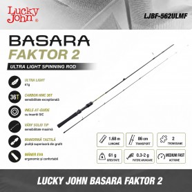 Lanseta Spinning Lucky John Basara Faktor 2 (1.68m / 0.3-2g)