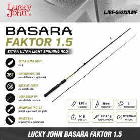 Lanseta Spinning Lucky John Basara Faktor 2 (1.68m / 0.3-2g)