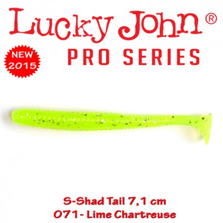 Lucky John S-Shad Tail 7.1 CM (7buc/plic)