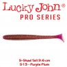 Lucky John S-Shad Tail 9.6 CM (5buc/plic)